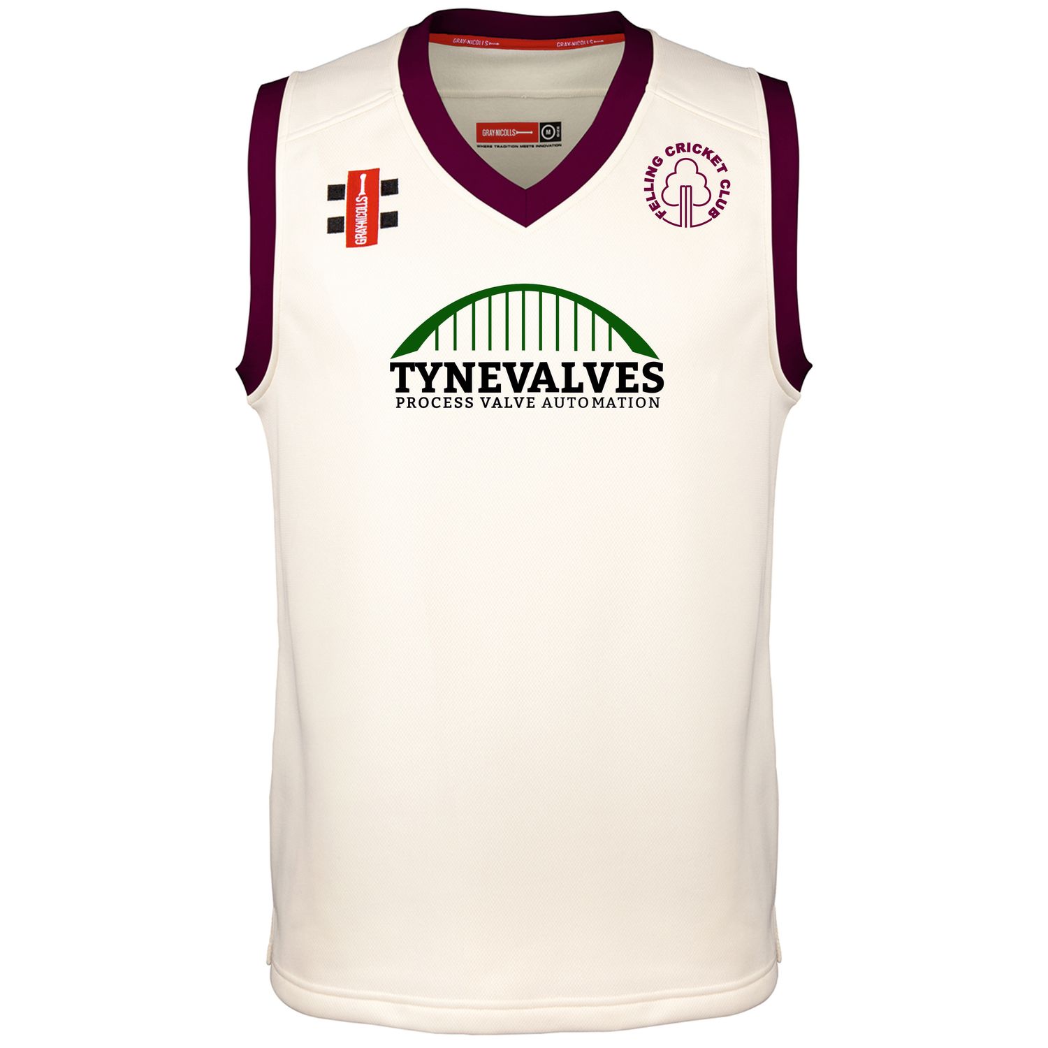 Felling Pro Performance Maroon Trim Sleeveless Slipover