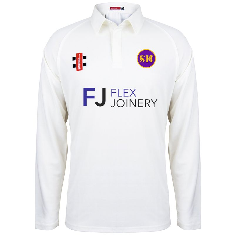 Seaham Harbour Matrix Long Sleeve Cricket Shirt Adult