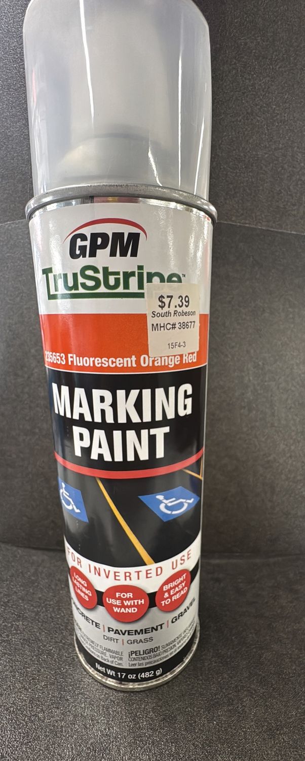 FLUORESCENT ORANGE RED MARKING PAINT