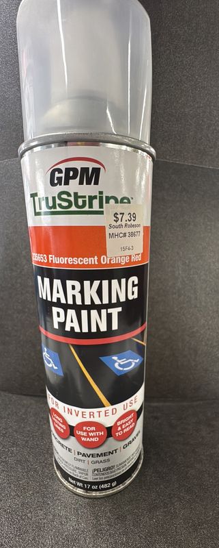 FLUORESCENT ORANGE RED MARKING PAINT