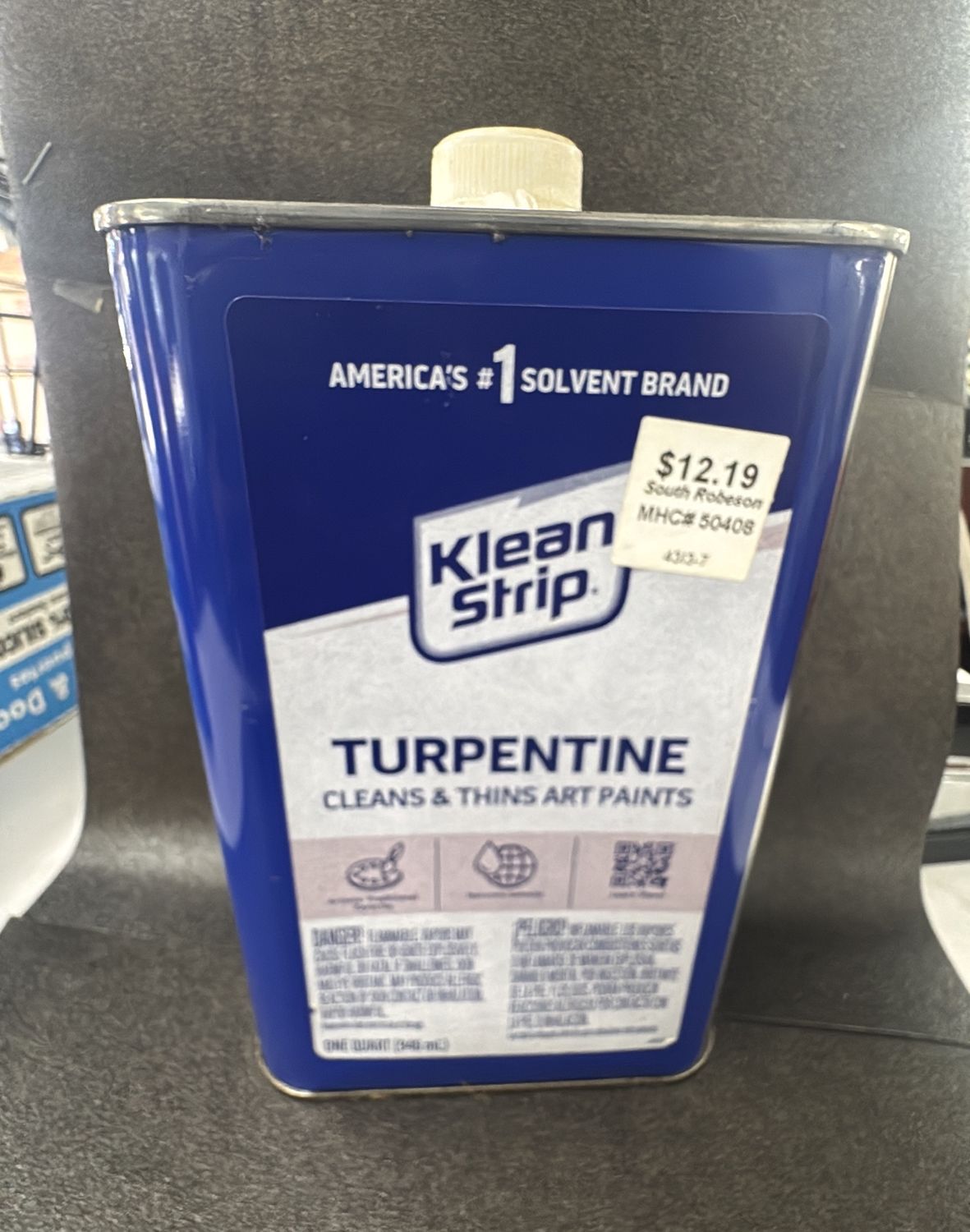 KLEAN STRIPS turpentine cleans &amp; thins