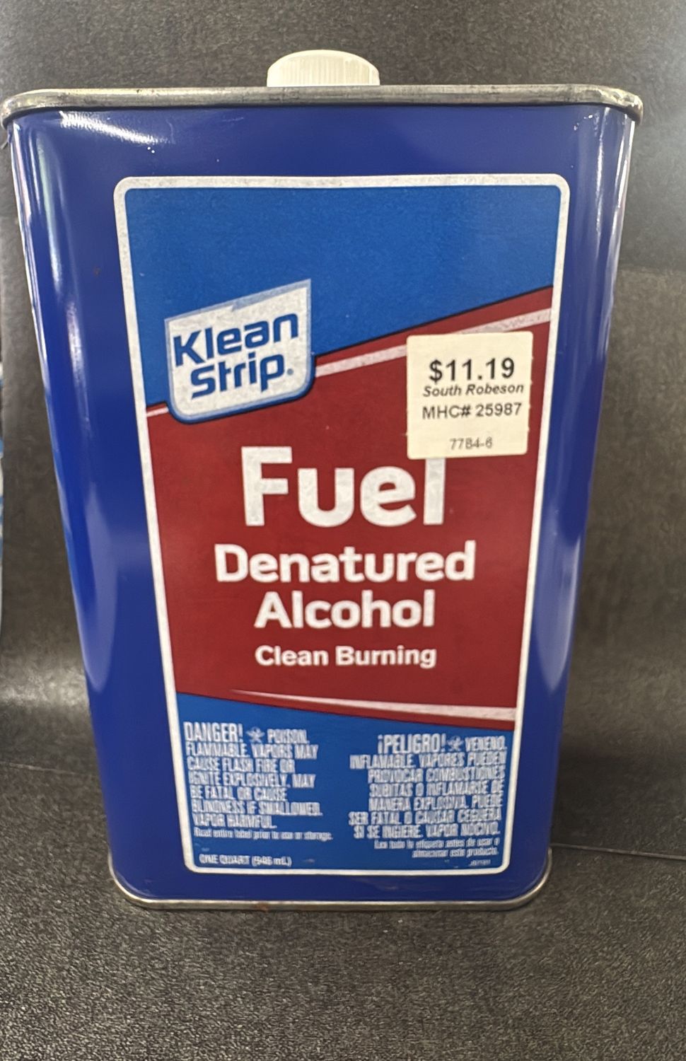 KLEAN STRIP FUEL DENATURED ALCOHOL 1 QT