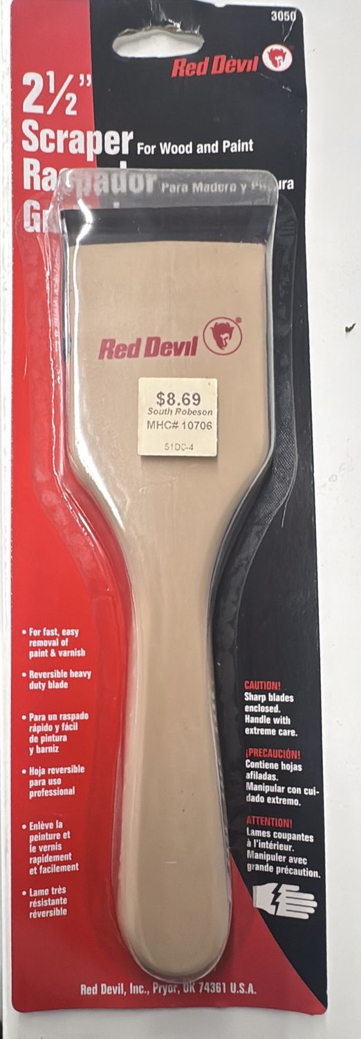 RED DEVIL SCRAPER 2 1/2"