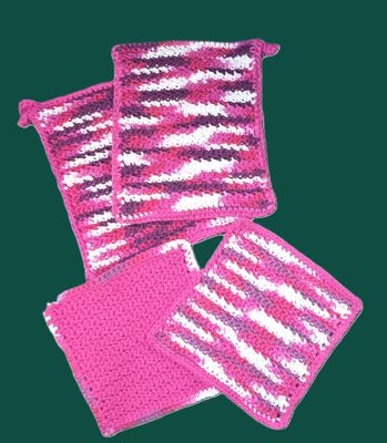 Pot Holder/Dishcloth Sets
