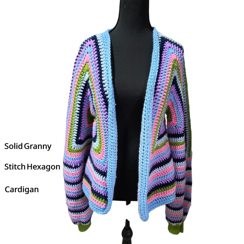 Hexagon Cardigans--Multiple Styles