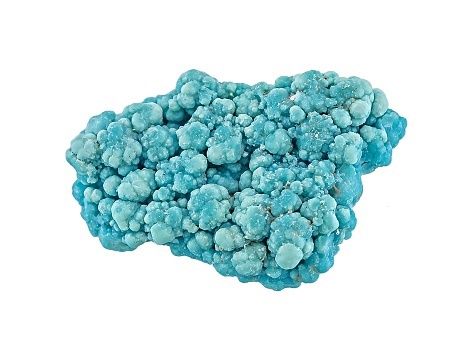 Kingman Turquoise Free Form Thumbnail Rough Specimen With Magnify Case Origin USA