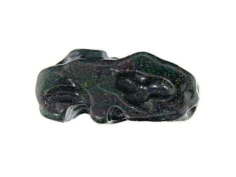 Honduran Black Opal appx 30-45mm Free-Form Hand Sculpted Carving appx 95-100ct. Size and shape will vary. (Stabilized)