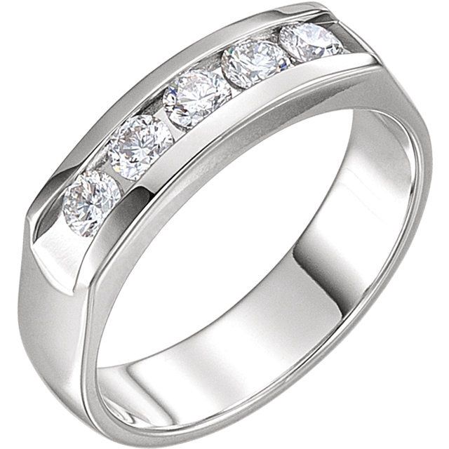Continuum Sterling Silver 3/4 CTW Diamond, Metal type: Sterling Silver, Size: Size 5