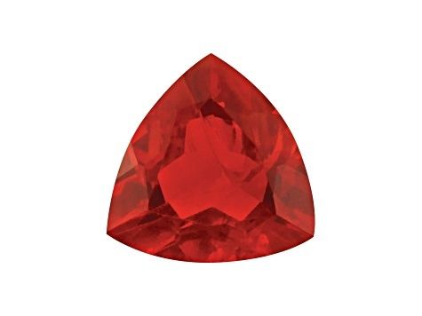 Mexican Fire Opal 6mm Trillion 0.50ct Untreated Origin Mexico