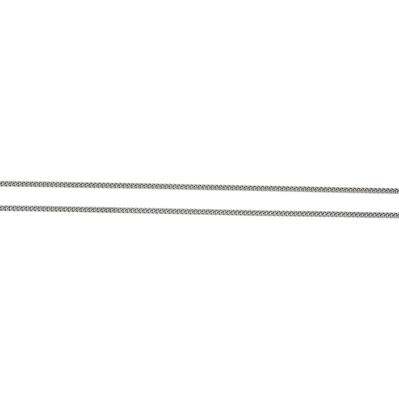 Sterling Silver 2.25mm Continuous Flat Curb Link 24&quot; Chain