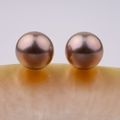 Edison Pearl Pair 12.0-13.0 mm Metallic Lavender Pink