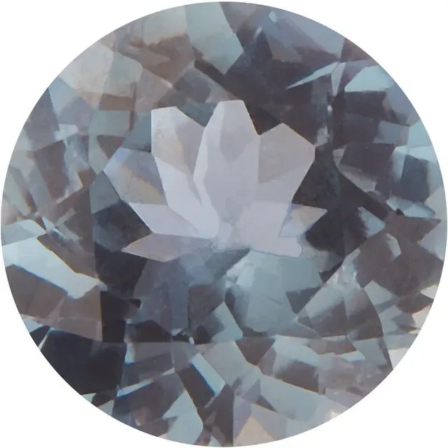 0.29 CT 4 mm Round Faceted AA Natural Gray Spinel