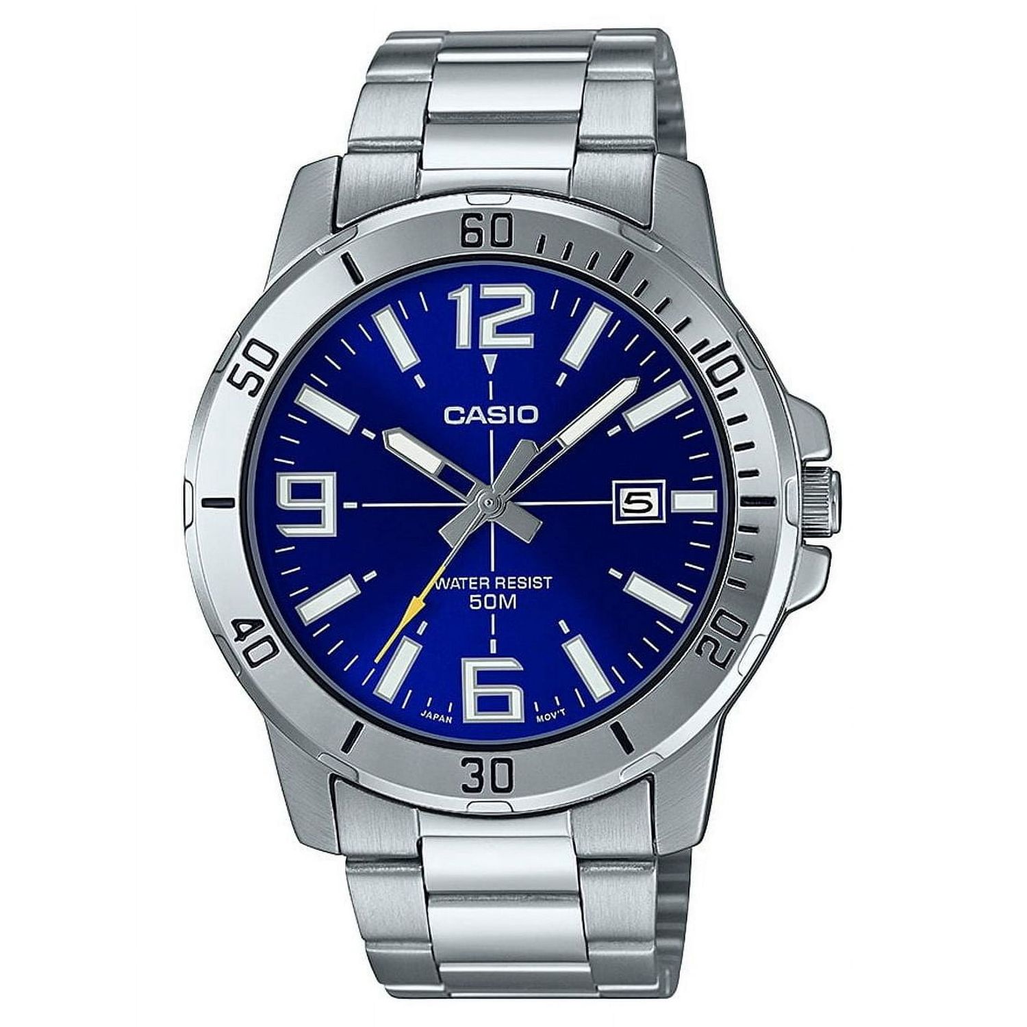 Casio Men&#39;s Diver-Style Stainless Steel Watch