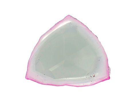 Brazilian watermelon tourmaline polished slice minimum 3.00ct mm varies free-form, colors will vary. Gemstone mined from the Chia Mine and cut in Brazil.