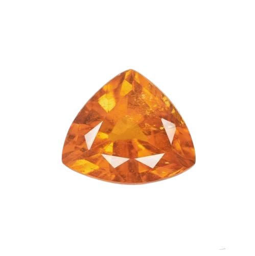 0.91ct Natural Medium Orange Clinohumite, Trillion, SI