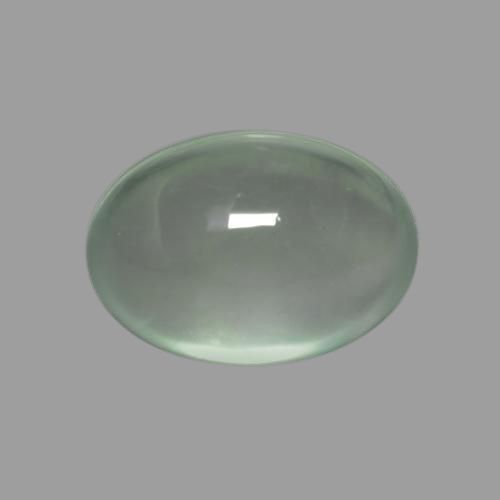 2.42ct Natural Light Pear Green Prehnite, Oval, Transparent