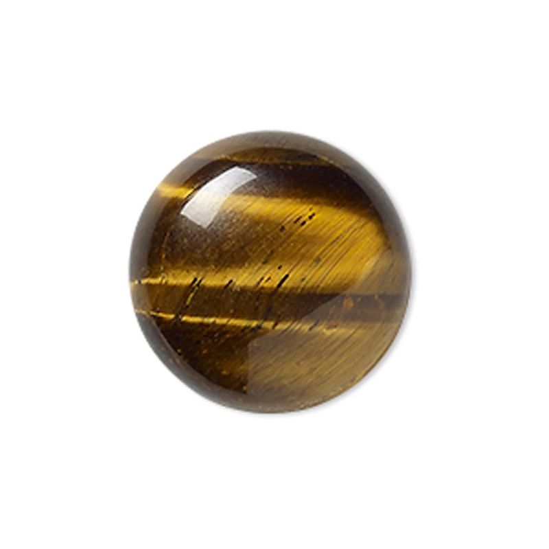 Tiger eye calibrated round cab natural 18mm