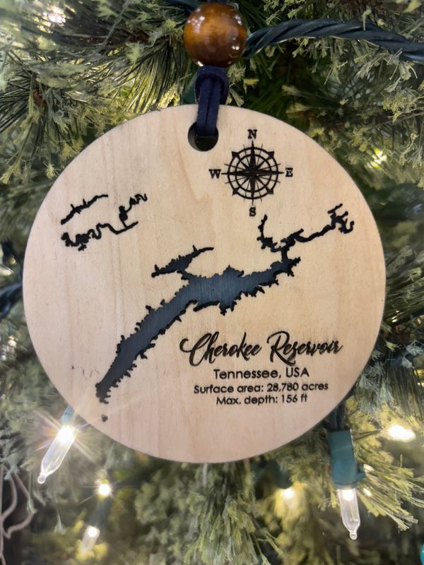 Cherokee Lake Ornament - 2025 edition Cherokee Lake Ornament - 2025 edition