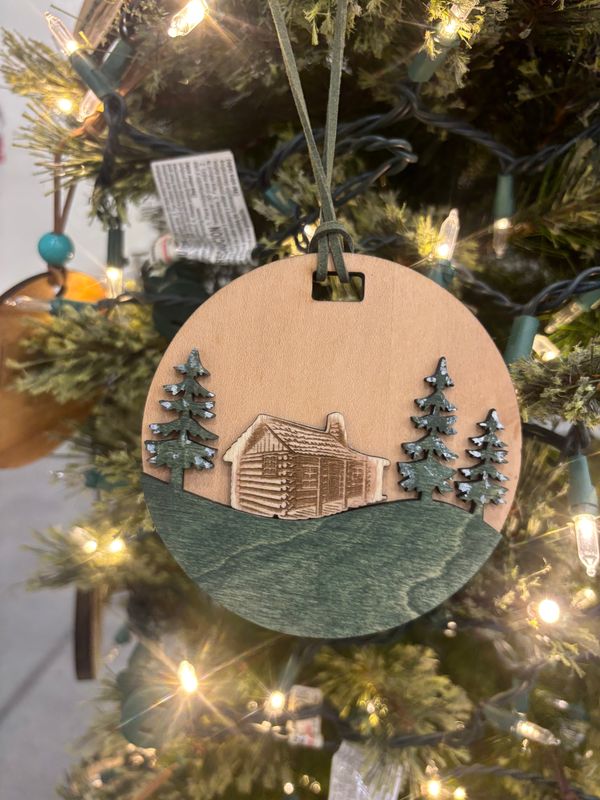 Mountain Cabin Ornament – 2025 Edition Mountain Cabin Ornament – 2025 Edition