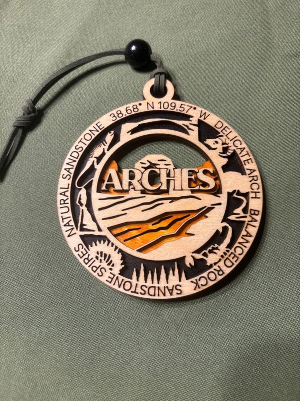 Arches National Park Wood Ornament