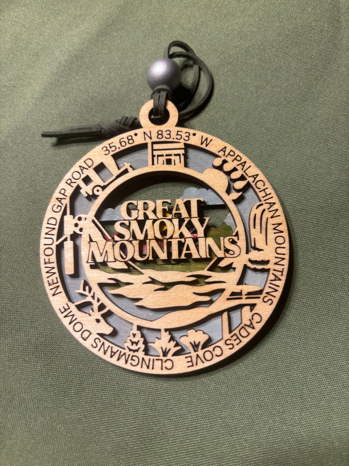 Great Smoky Mountains National Park Wood Ornament