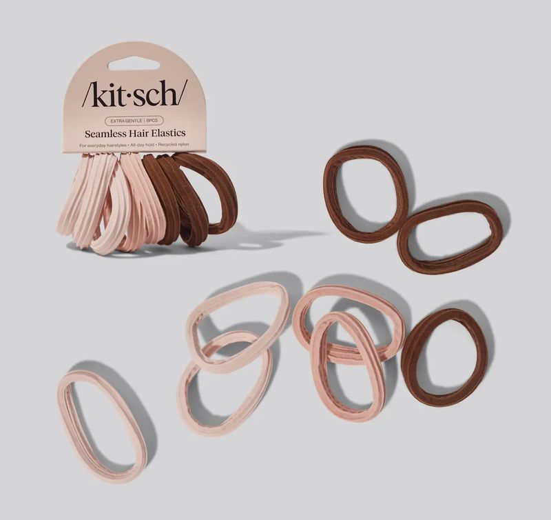 Kitsch- Seamless Hair Elastics/Rosewood