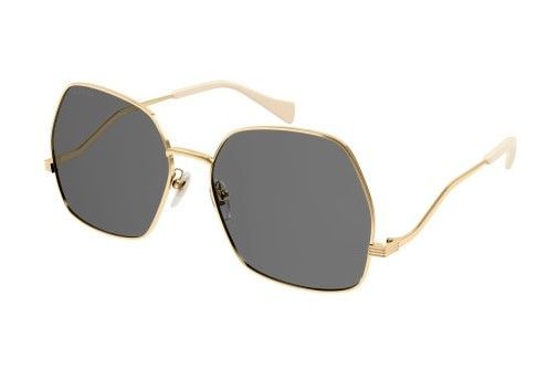 Occhiali da sole Gucci metallo asta ondulata