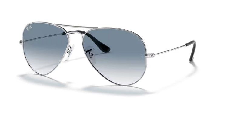 Occhiali da sole Rayban metallo - Linea Aviator large lente blu