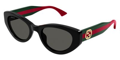 Occhiali da sole Gucci asta verde e rossa