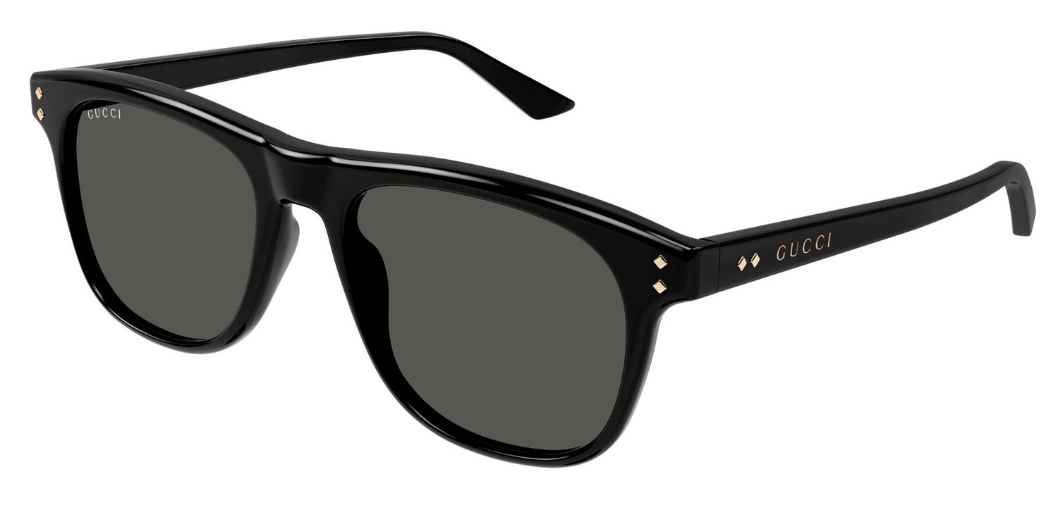 Occhiali da sole uomo Gucci nero - Linea institutional logo