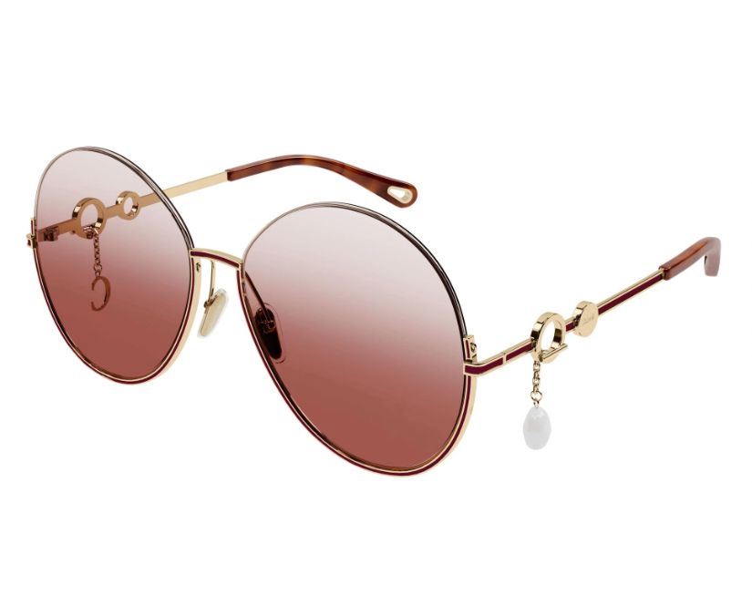 Occhiali da sole Chloè metallo