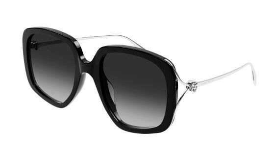 Occhiali da sole Alexander McQueen asta metallo con teschio