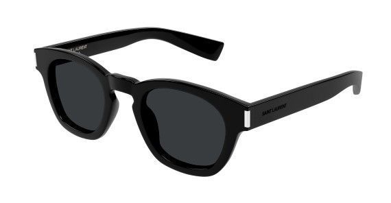 Occhiali da sole unisex Saint Laurent nero -Linea Corner angle cerchiato