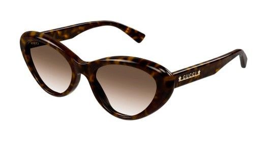 Occhiali da sole donna Gucci Havana - Linea Institutional logo