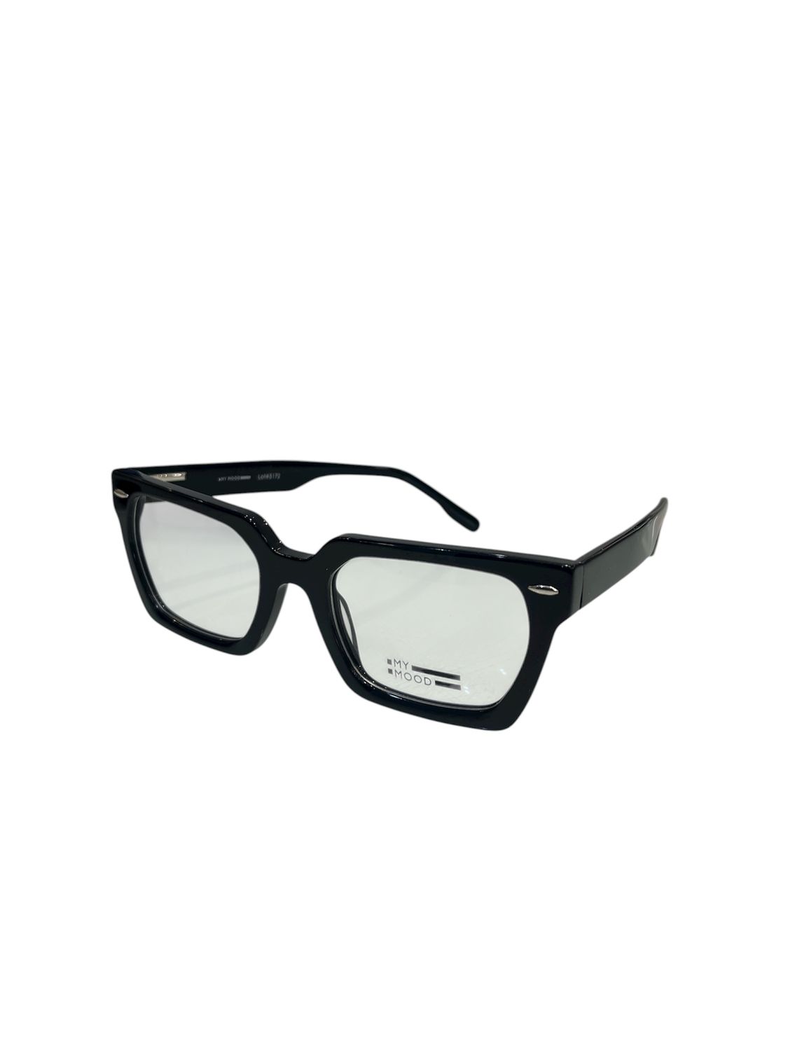Occhiale da vista unisex My Mood nero nero lucido - Forma rettangolare