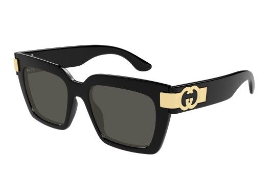 Occhiale da sole donna Gucci nero - Linea Emblem
