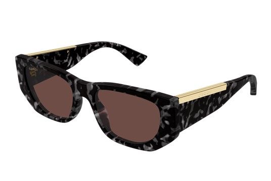 Occhiale da sole Gucci havana nero