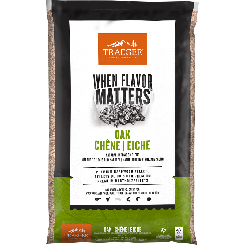 OAK PELLET EU, 9KG BAG, FSC