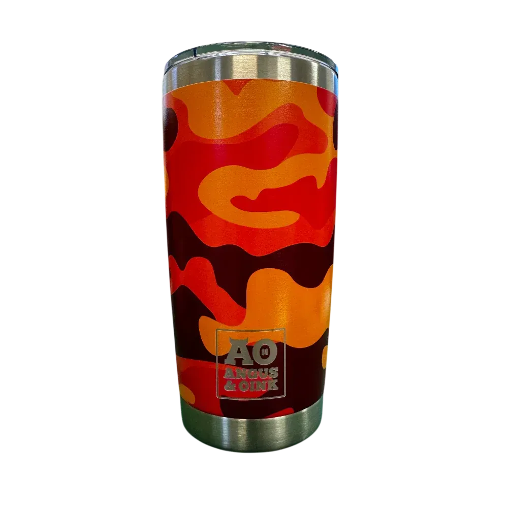 Large Orange Camo Thermal (20oz)