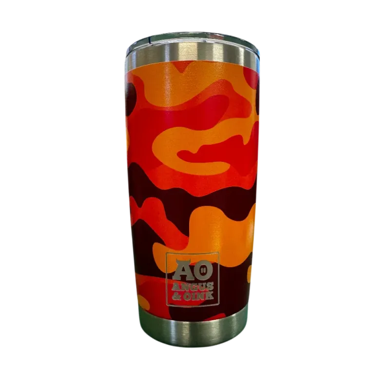 Large Orange Camo Thermal (20oz)