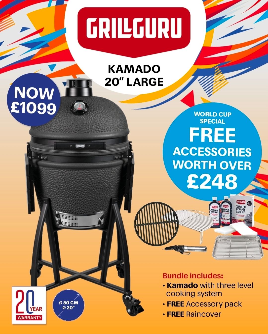 Grill Guru Large Kamado World Cup Offer