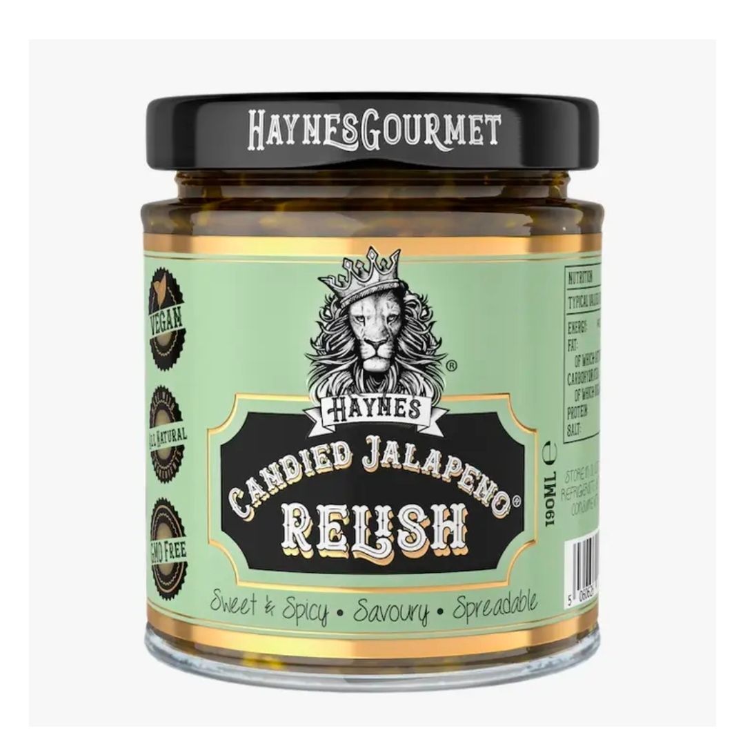 Haynes Candied Jalapeno Relish Spreadable Sweet & Hot Sauce Haynes Candied Jalapeno Relish Spreadable Sweet & Hot Sauce