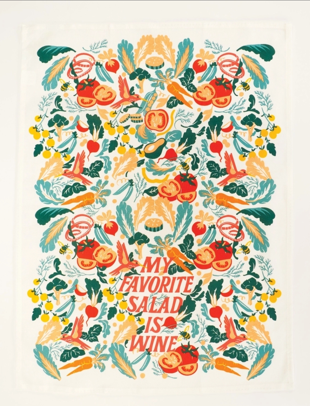 My Favourite Salad Is Wine Dish / Tea Towel