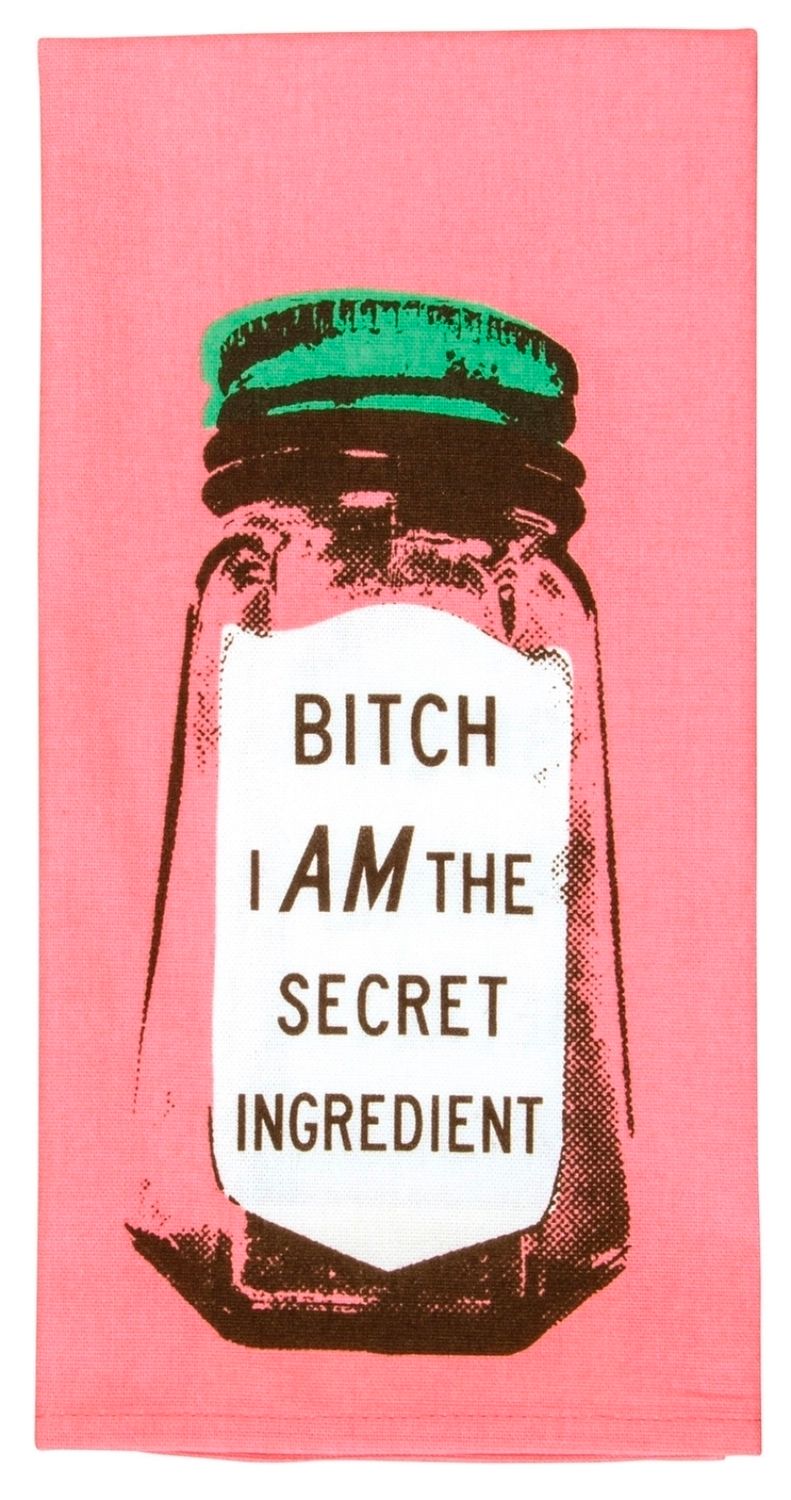 Bitch I Am The Secret Ingredient Dish/Tea Towel Bitch I Am The Secret Ingredient Dish/Tea Towel