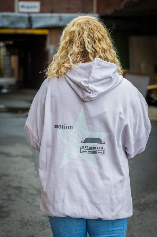 Hoodie Dusty Purple Oversized &quot;emotion&quot;