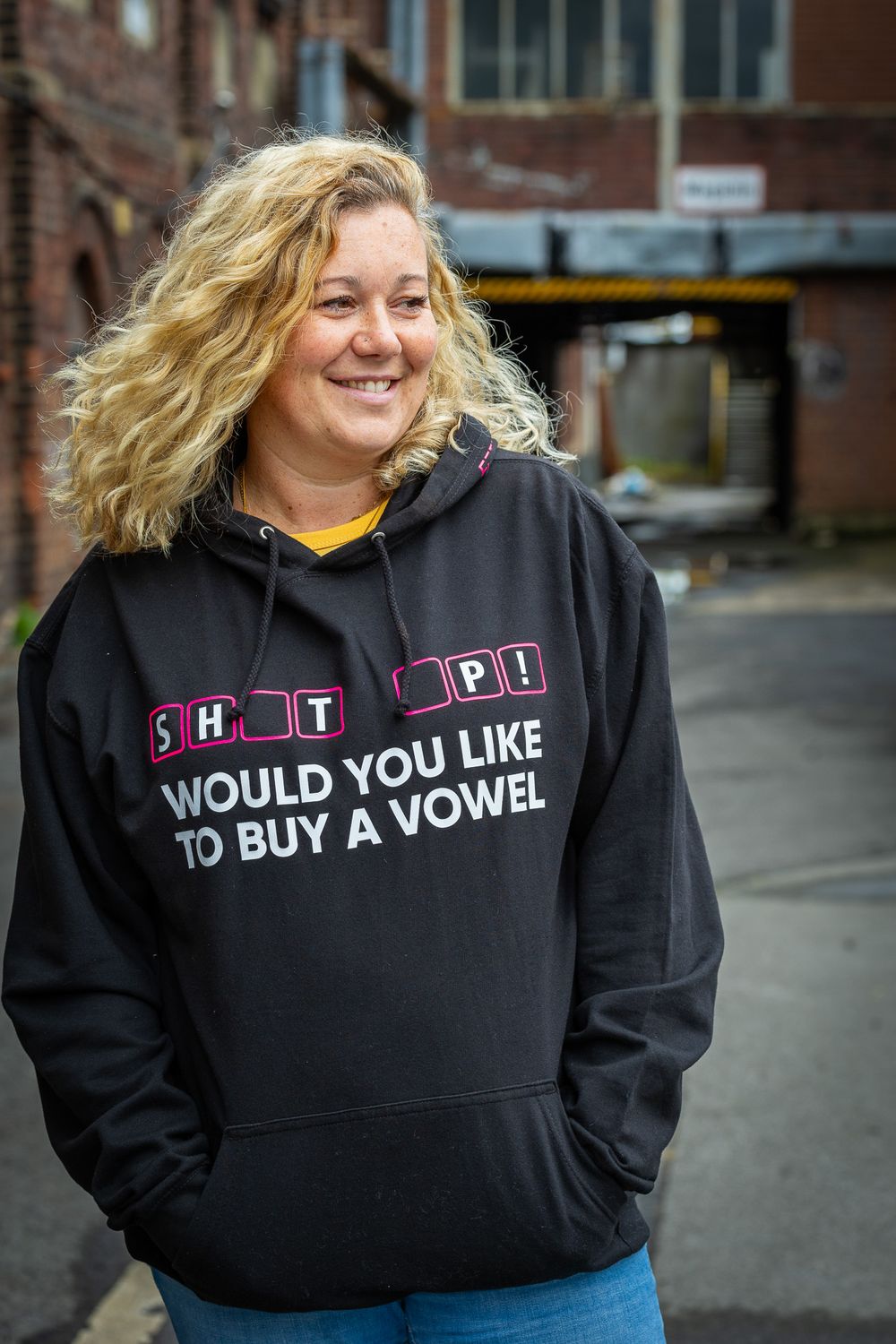 Hoodie schwarz &quot;Shut Up&quot;