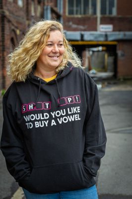 Hoodie schwarz &quot;Shut Up&quot;