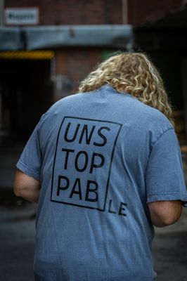 T-Shirt Vintage Blue &quot;Unstoppable&quot;