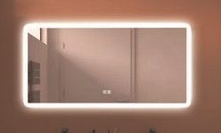 CAA Miroir LED Athènes 120X60cm contours givrés Antibuée CAA Miroir LED Athènes 120X60cm contours givrés Antibuée