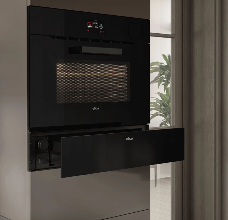 Elica Virtus Warm Drawer. Tiroir chauffe-plat . Elica Virtus Warm Drawer. Tiroir chauffe-plat .